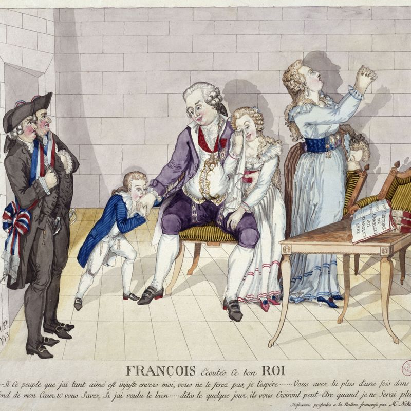 Révolution française : les adieux de Louis XVI à sa famille, le 20 janvier 1793.