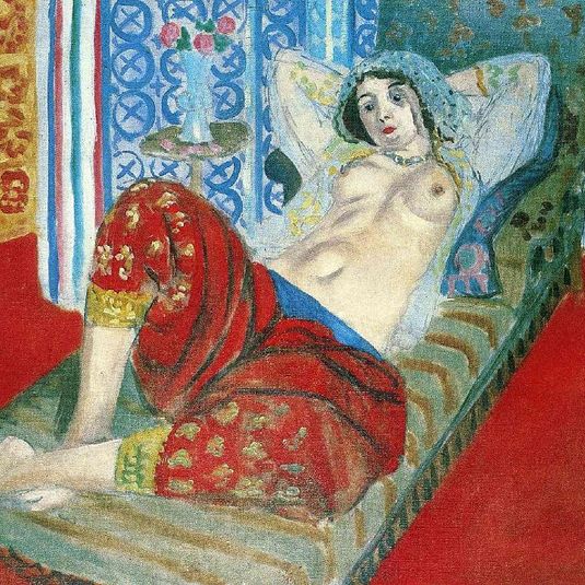 Odalisque in Red Culottes