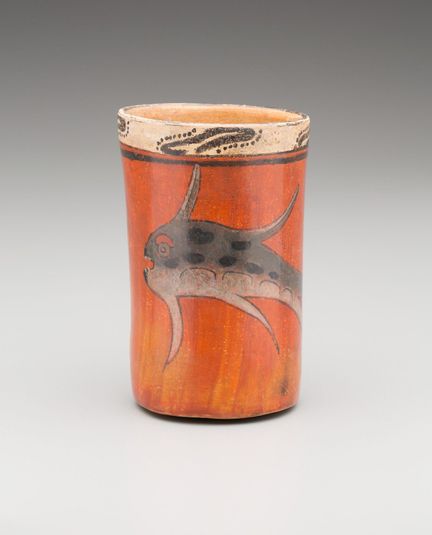 Vessel with Painted Fish Motif