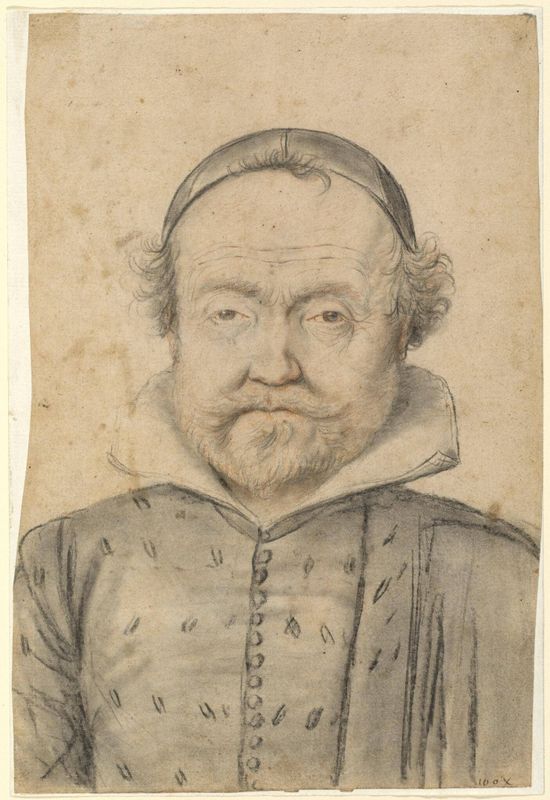 Portrait of a Bearded Man in a Doublet and Skull Cap
