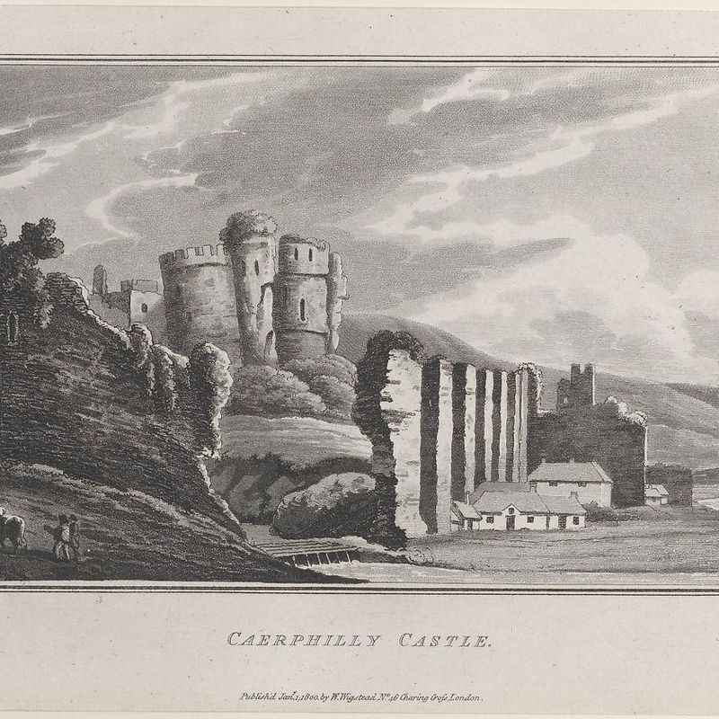 Caerphilly Castle, from "Remarks on a Tour to North and South Wales, in the year 1797"