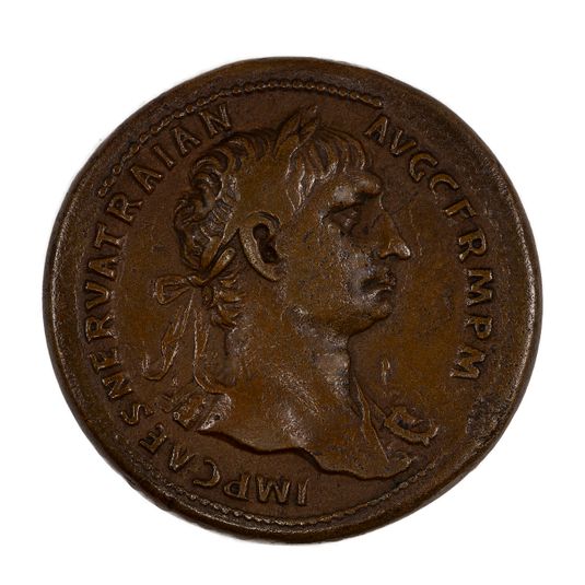 Sestertius of Trajan, Emperor of Rome from Rome
