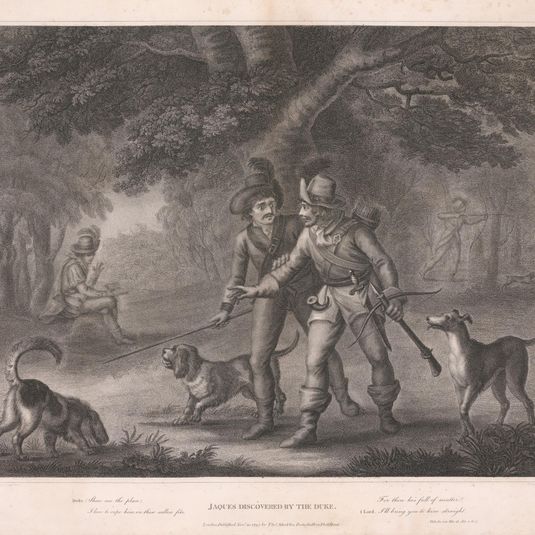 Jacques discovered by the Duke- "As You Like It," Act II, Scene I