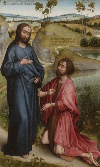 Christ and Saint John the Baptist (possibly a right wing of an altarpiece)