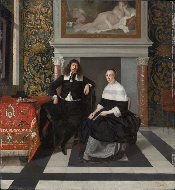 Portrait of a Man and Woman in an Interior