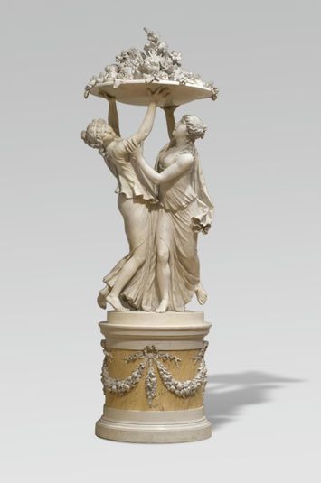 Nymphs Holding Aloft a Platter Charged with Fruit