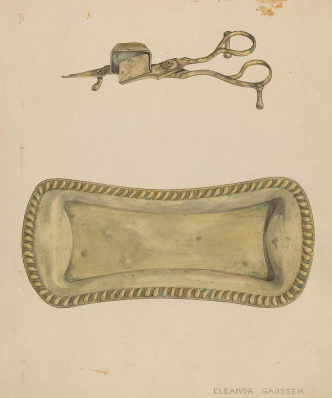 Candle Snuffer and Tray