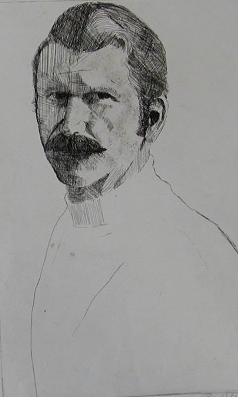 Self Portrait (Artist with Moustache)