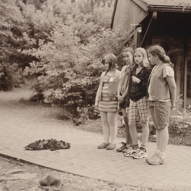 Girl Scouts with Ducks, Allentown, Pennsylvania