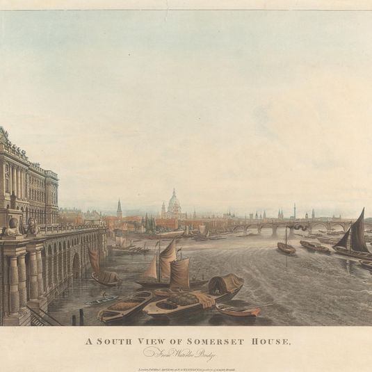 A South View of Somerset House from Waterloo Bridge