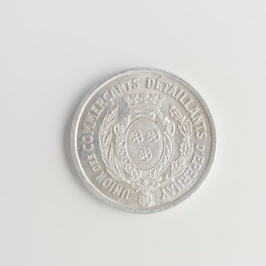Bon pour 25 centimes de franc de l'Union des commerçants détaillants d'Epernay, 1922