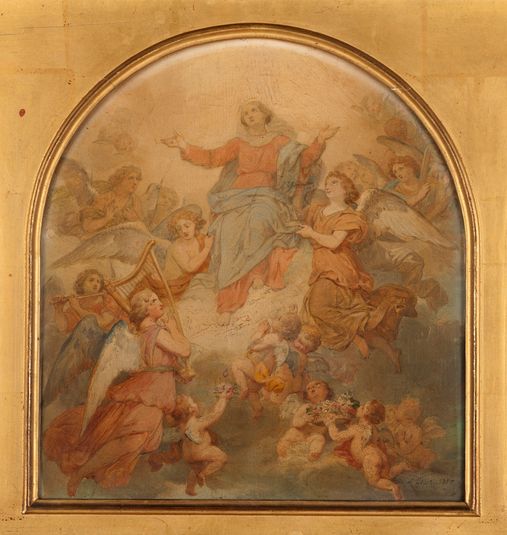 Esquisse pour l'église Saint-Nicolas-du-Chardonnet : La Vierge Triomphante