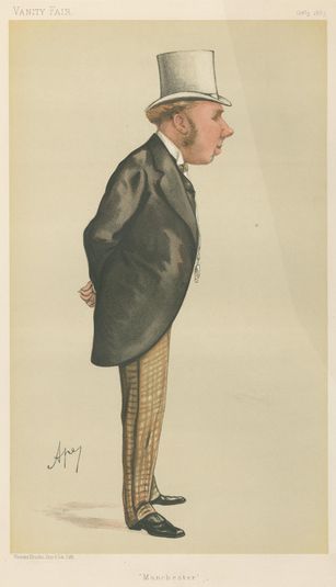 Politicians - Vanity Fair. 'Manchester'. N.H. Houldsworth. 3 October 1885