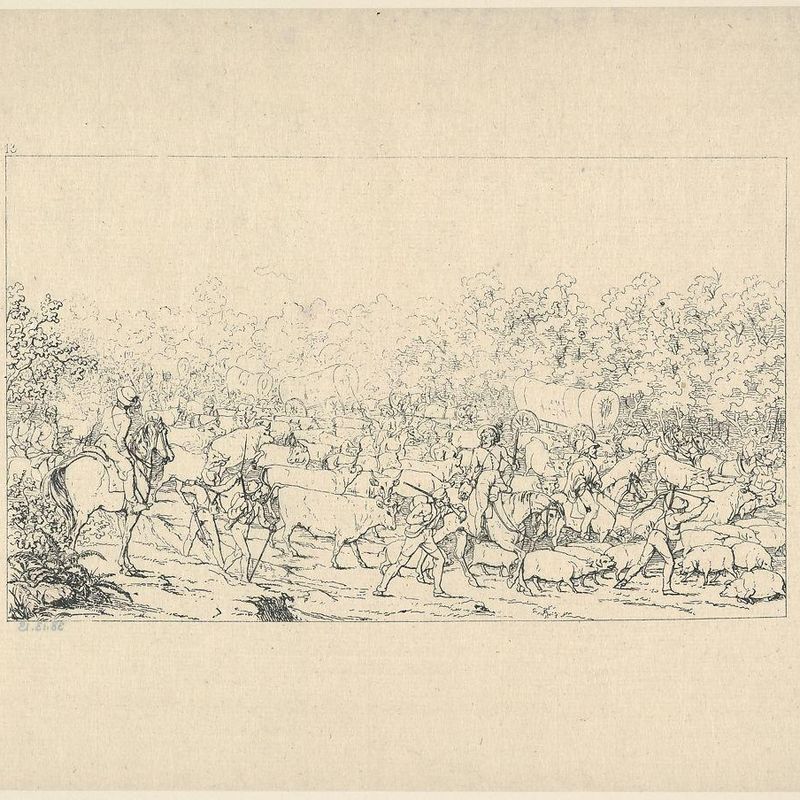 Return of a Raiding Party from Pennsylvania (from Confederate War Etchings)