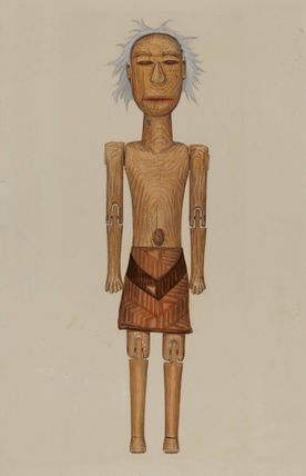 Wooden Indian Doll