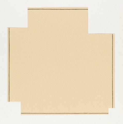 A Square with Four Squares Cut Away, from the Rubber Stamp Portfolio (1977)