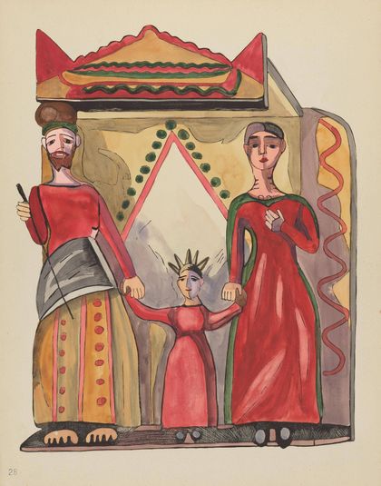 Plate 28: The Holy Family: From Portfolio "Spanish Colonial Designs of New Mexico"