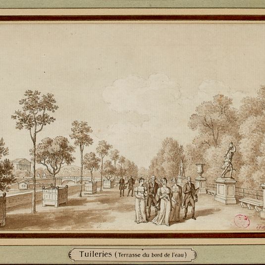 Terrasse du bord de l'eau aux Tuileries, 1812