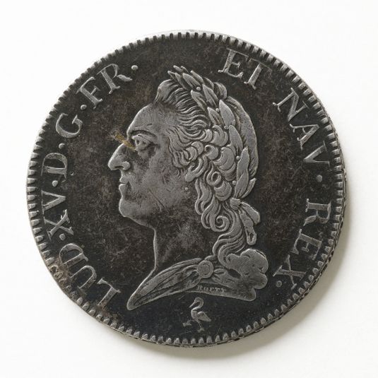 Ecu dit "à la vieille tête" de Louis XV, 1774