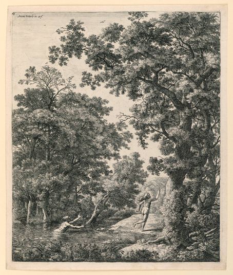 Arethusa Pursued by Alpheus in a Wooded Landscape