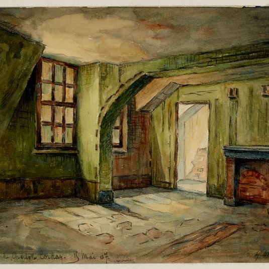 La chambre où coucha Charlotte Corday, la veille de l’assassinat de Marat, 15 mai 1907, rue Hérold.