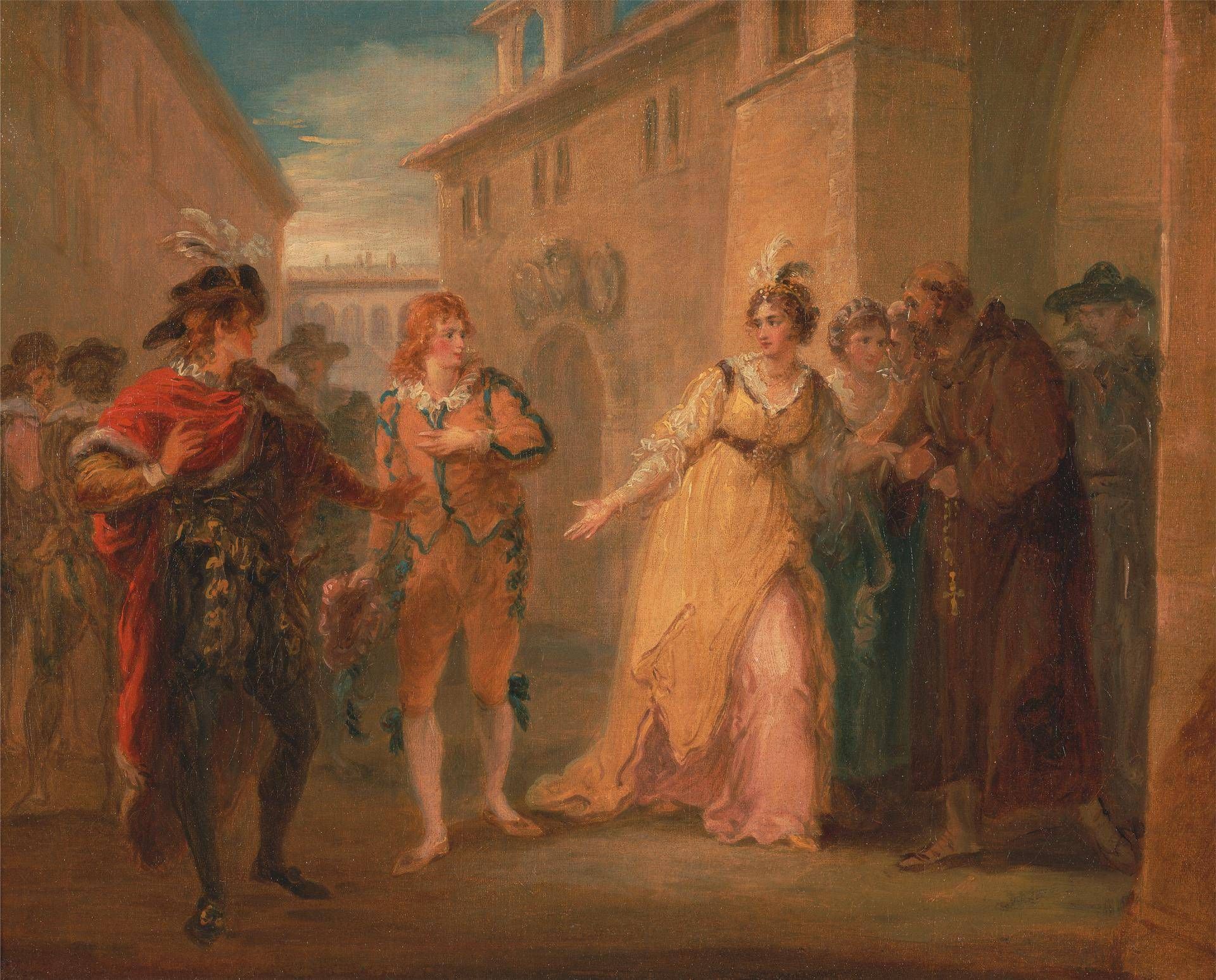 The revelation of Olivia's betrothal, from "Twelfth Night," Act V, Scene i