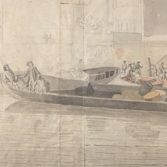 Figures and Boats on the Thames