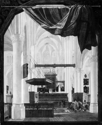 Interior of Sint Gertrudiskerk in Bergen op Zoom