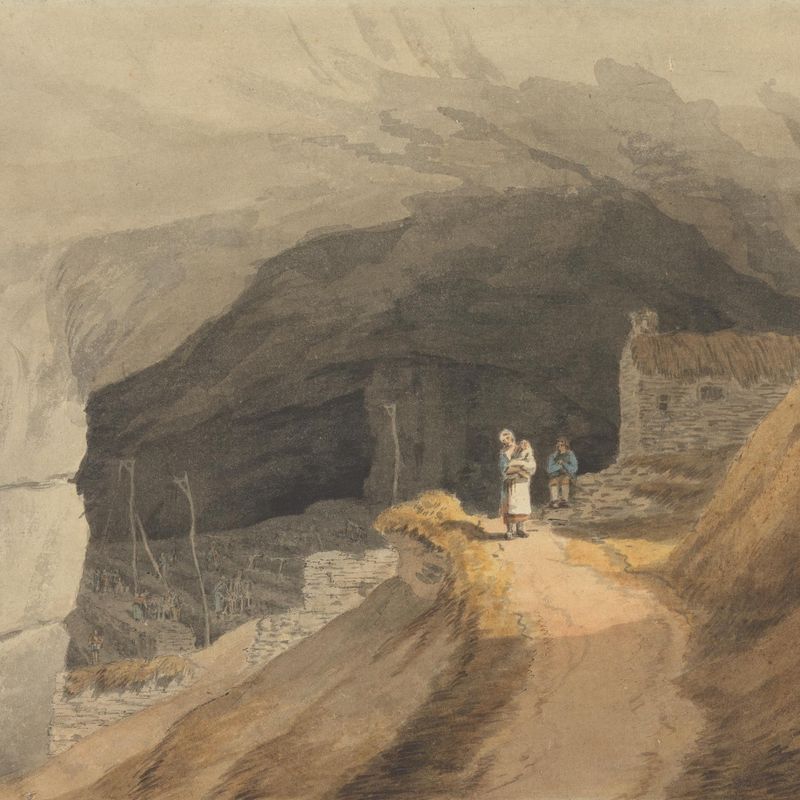The Mouth of the Cavern at Castleton in the Peak of Derby