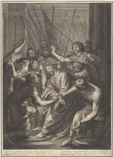 Christ Mistreated by Guards, from The Passion of Christ, plate 11