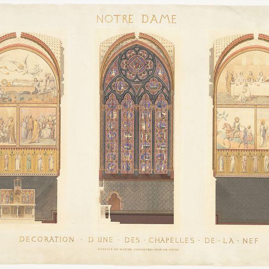 Plan for the Renovation of a Chapel in the Nave of the Cathedral of Notre Dame, Paris