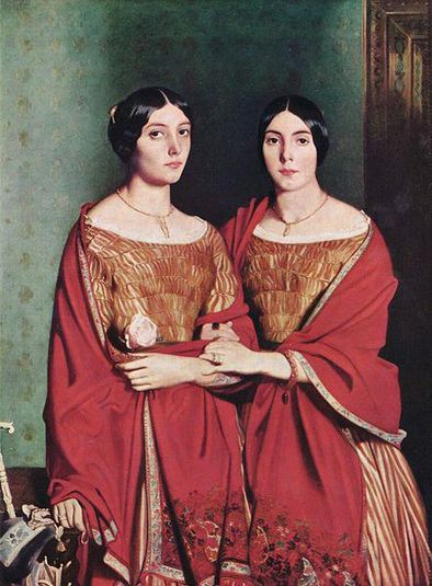 Portrait of Adèle and Aline Chassériau, sisters of the artist, also known as The Two Sisters