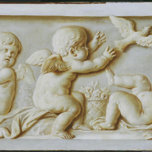 Putti Playing with Birds