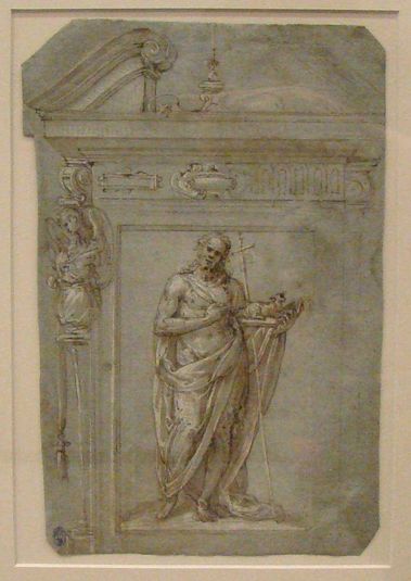 Design for an Aedicule with a Statue (?) of Saint John the Baptist