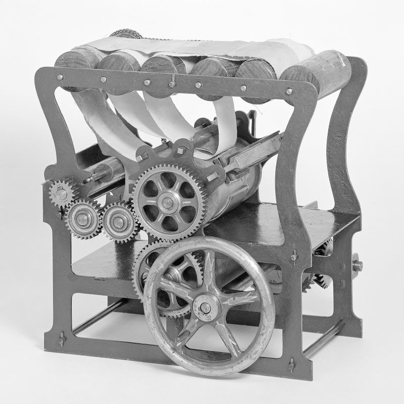 Patent Model of an Intaglio Plate Printing Machine