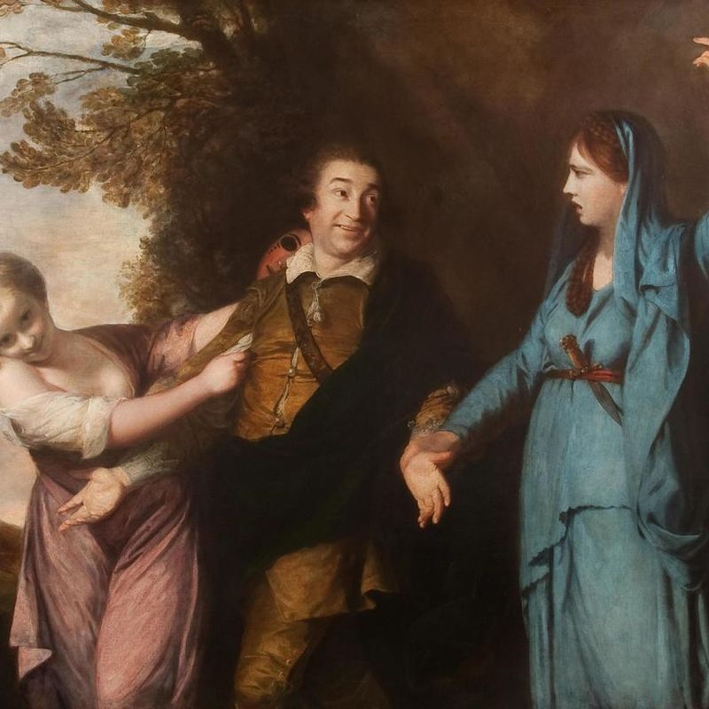 David Garrick (1716 - 1779) between Tragedy and Comedy