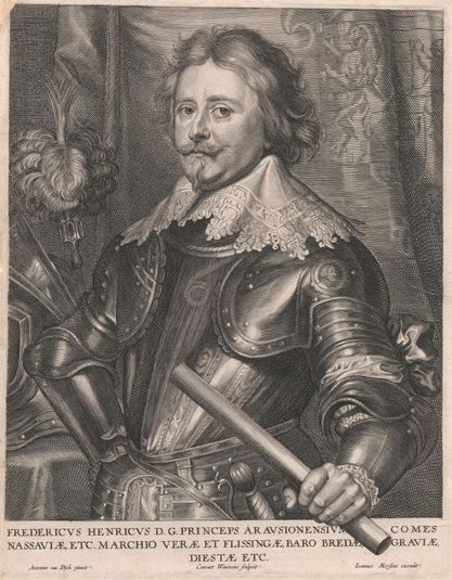 Fredericus Henricus D.G.Princeps Arausionensium Comes Nassauiæ, etc. Marchip Veræ et Flissingæ, Baro Bredæ Graviæ, Diestæ etc.
