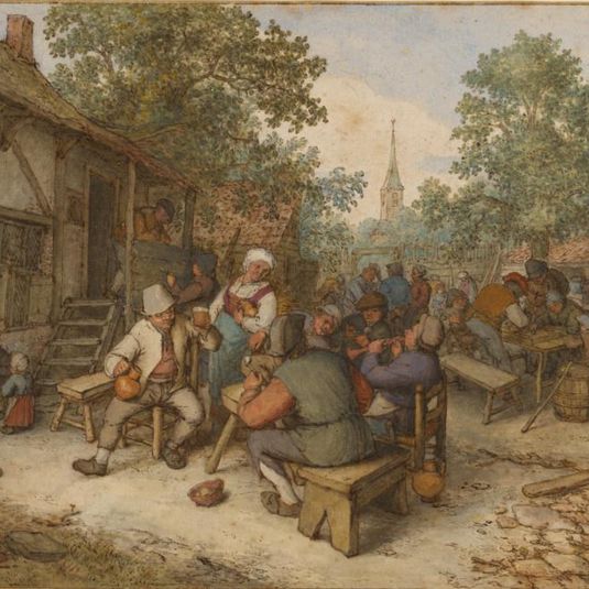 Peasant Festival on a Town Street