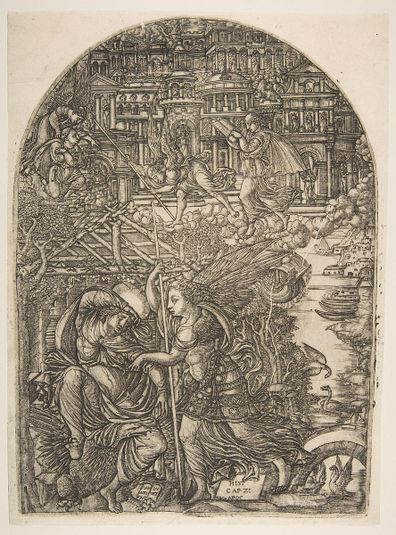 The Angel shows Saint John the New Jerusalem, from the Apocalypse