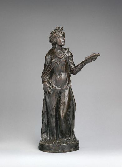 Allegorical female statutette of a Virtue or Sibyl