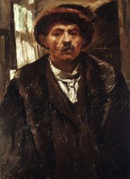 Self-Portrait in a Fur Coat and Fur Hat
