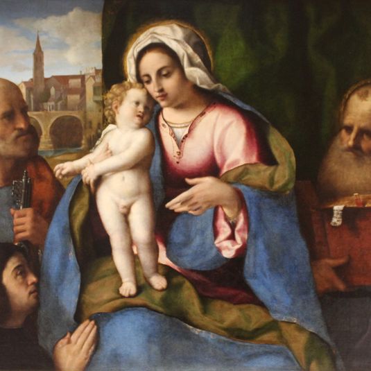 La Vierge, l'Enfant Jésus, Saint Pierre, Saint Jérôme et un donateur - Musée Condé