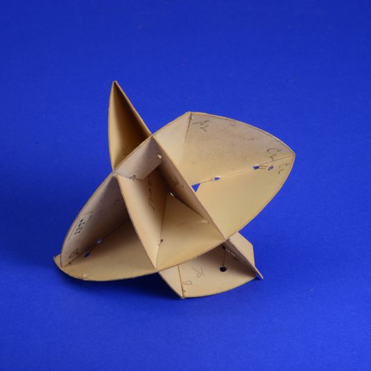 Geometric Model by A. Harry Wheeler, Intersecting Polar Triangles