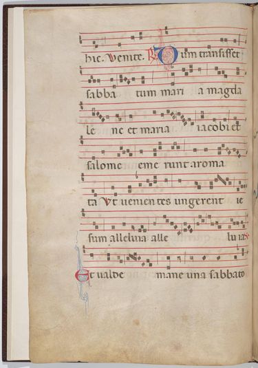 Leaf 2 from an antiphonal fragment (verso)