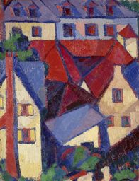 Red Roofs  (Dieppe) (1922), by Margaret Morris