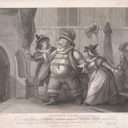 Falstaff's Escape - "The Merry Wives of Windsor," Act IV, Scene II