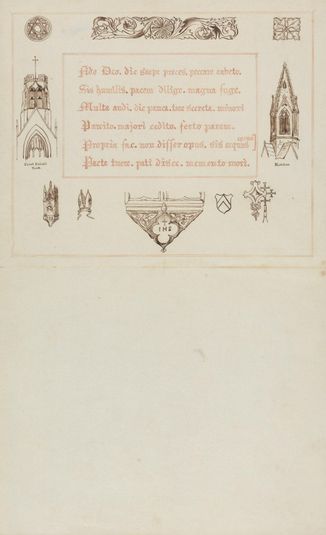 Title page for volume of drawings