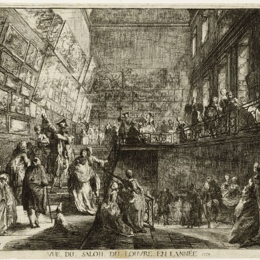 Vue du Salon du Louvre en l'année 1753