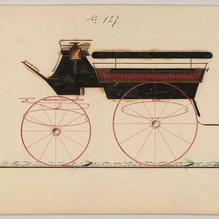 Design for Wagonette or Omnibus, no. 127