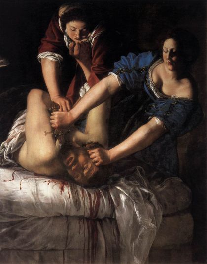Judit decapitando a Holofernes (Gentileschi, Nápoles)